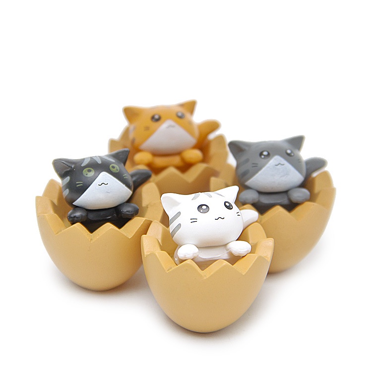 Capsule Toys 19 บาท แมวไข่ แมวฟักไข่ ของเล่นสะสม ตกแต่งกระถางต้นไม้ ของเล่นแมว โมเดลแมว โมเดล ฟิกเกอร์ model ของเล่น กาชาปอง Hobbies & Collections