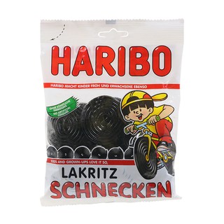 ฮาริโบ้เยลลี่รสชะเอม 200กรัม Haribo jelly, licorice flavor 200 g.