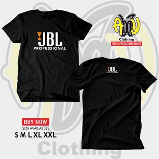 เสื้อยืดแขนสั้น ผ้าฝ้าย พิมพ์ลาย Jbl ยุค 30s แบบมืออาชีพ สีดํา ไซซ์ S M L XL XXLสามารถปรับแต่งได้