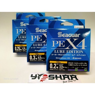 Seaguar LURE EDITION PE X4 เหยื่อตกปลาอัลตร้าไลท์ แบบถัก 150 เมตร