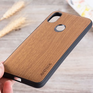 Xiaomi Mi A2 case wooden pattern skin soft TPU+ PC covers 3in1 material Mi 6X