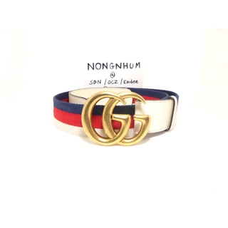 เข็มขัด Gucci GG marmont belt sz 85 34 มือ 2 ของแท้