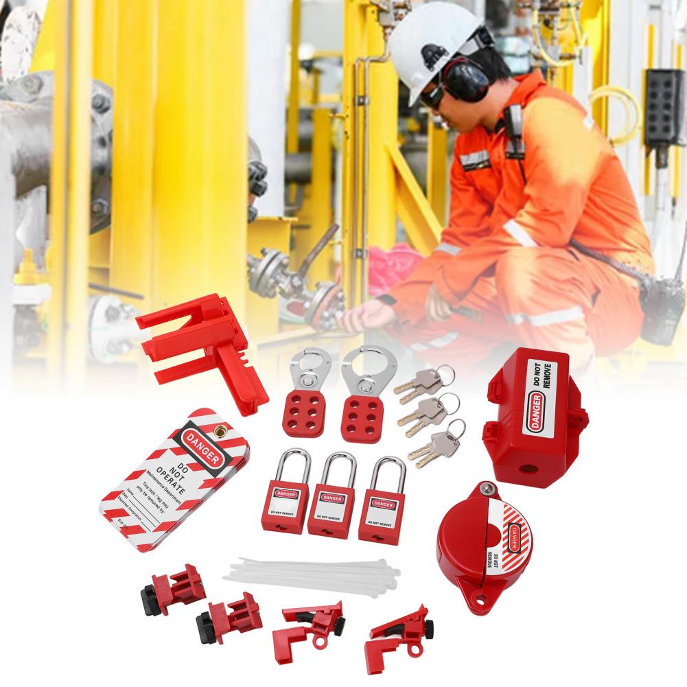 Bamaxis ชุดล็อคเอาท์ไฟฟ้า ชุดล็อควงจร ชุดล็อคเอาท์เบรกเกอร์พร้อมถุงเก็บ