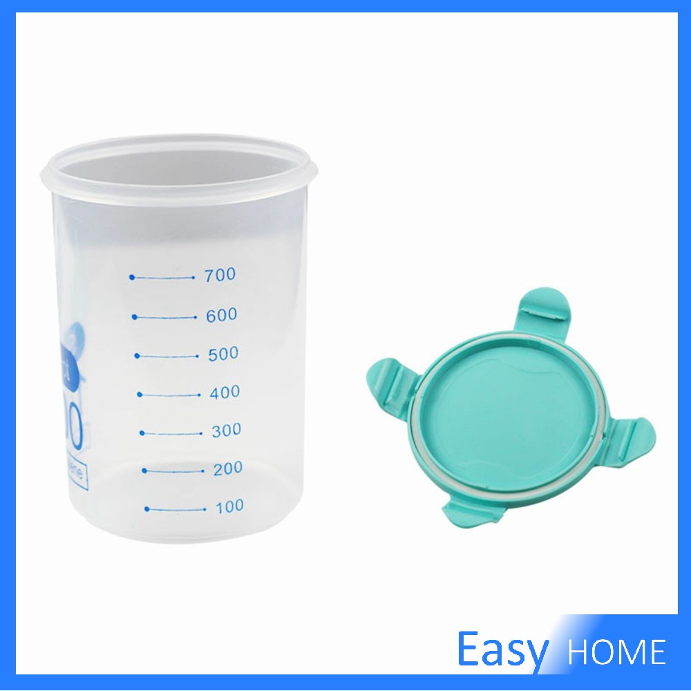 กระปุกเก็บอาหาร กล่องใส่อาหาร ปิดผนึกถังเก็บอาหารกันความชื้น กล่องเก็บอาหาร สามารถวางซ้อนกันได้ Food storage tank - รูปที่ 4