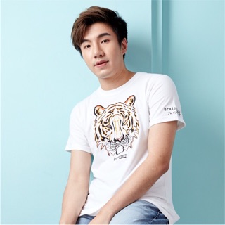 เสื้อยืด Tshirt แขนสั้น ปัก ผ้านิ่ม COTTON 100%