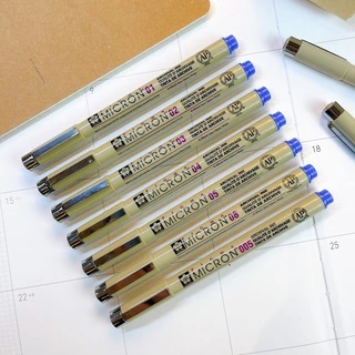 (KTS)(SALE)ปากกา Sakura Pigma "สีน้ำเงิน" (เลือกขนาดได้) ปากกาพิกม่า ปากกาเขียนแบบ ปากกาหัวเข็ม Sakura Pigma Micron