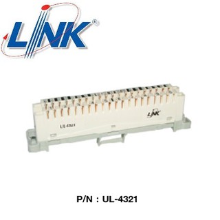 LINK (UL-4321) Telephone(เทอร์มินอลโทรศัพท์ สีเทา) Disconnection MODULE 10 PairOriginal-30 Years