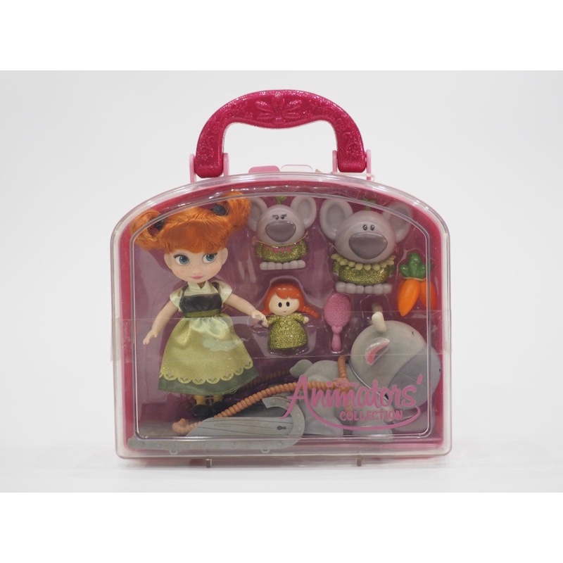 ❄️Anna Disney Animator’s Collection Mini Doll Play Set- 5”☃️ตุ๊กตามินิแอนนิเมเตอร์อันนา-โฟรเซ่น✈️ของแท้ USA 💯%👍🏻🇺🇸🇺🇸