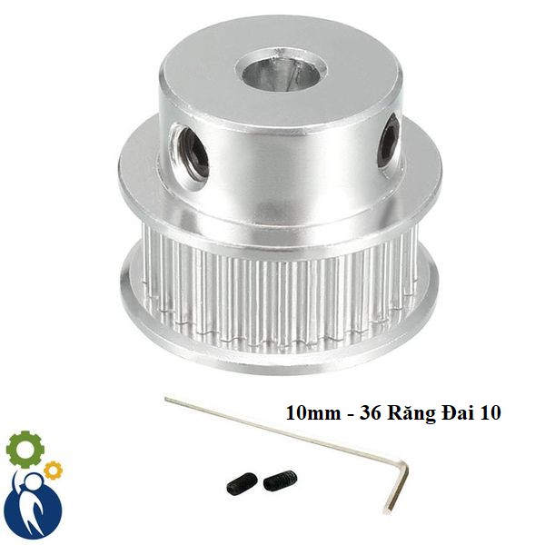 Pulley Shaft 10mm - 36 ฟันเข็มขัด 10 ใช้เข็มขัด 2gt-10mm