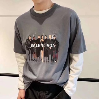 เสื้อยืดลายใหม่จาก B🅰️LENCIAG🅰️ งานสวยคุณภาพเหมือนเดิม ใส่ไม่โป๊ะ