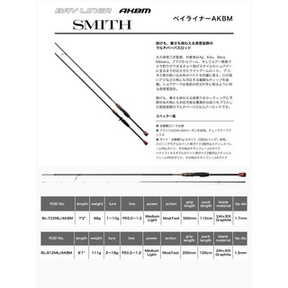 คันเบ็ด SMITH BayLiner AKBM  พร้อมส่ง