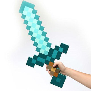 BABYSTORY ฟิกเกอร์ Minecraft ขนาดใหญ่สีฟ้าขนาดใหญ่