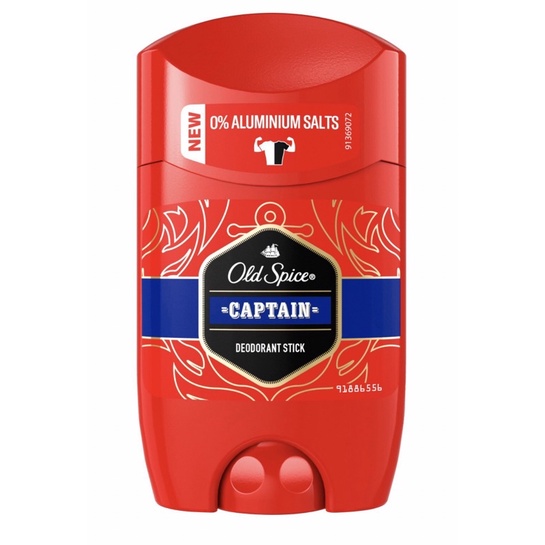 ของแท้ พร้อมส่ง โรลออนเจลฟ้า Captain Old Spice Deo Stick 50ml เจล 3 in 1 สระผม ล้างหน้า อาบน้ำ Exp 10/2027