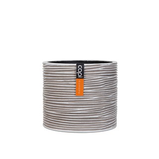 BOFI 211 Vase Cylinder Rib (Size D 12 x H 11 cm) - กระถางต้นไม้ Modern แบรนด์ Capi Europe