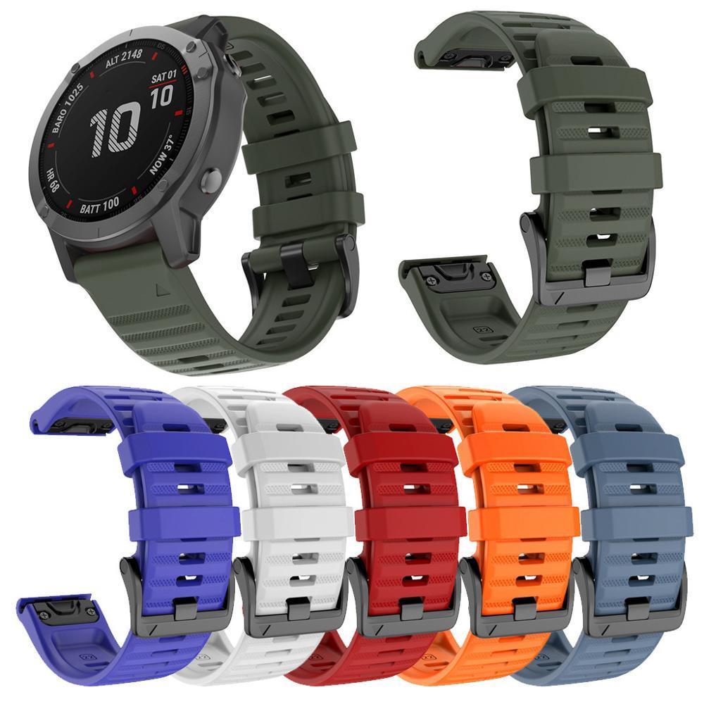 20 22 26 มม.สายนาฬิกาสมาร์ทกีฬาซิลิโคน Quick Release สายคล้องคอสําหรับ Garmin Fenix 7X 7S 6 6S 6X Pr