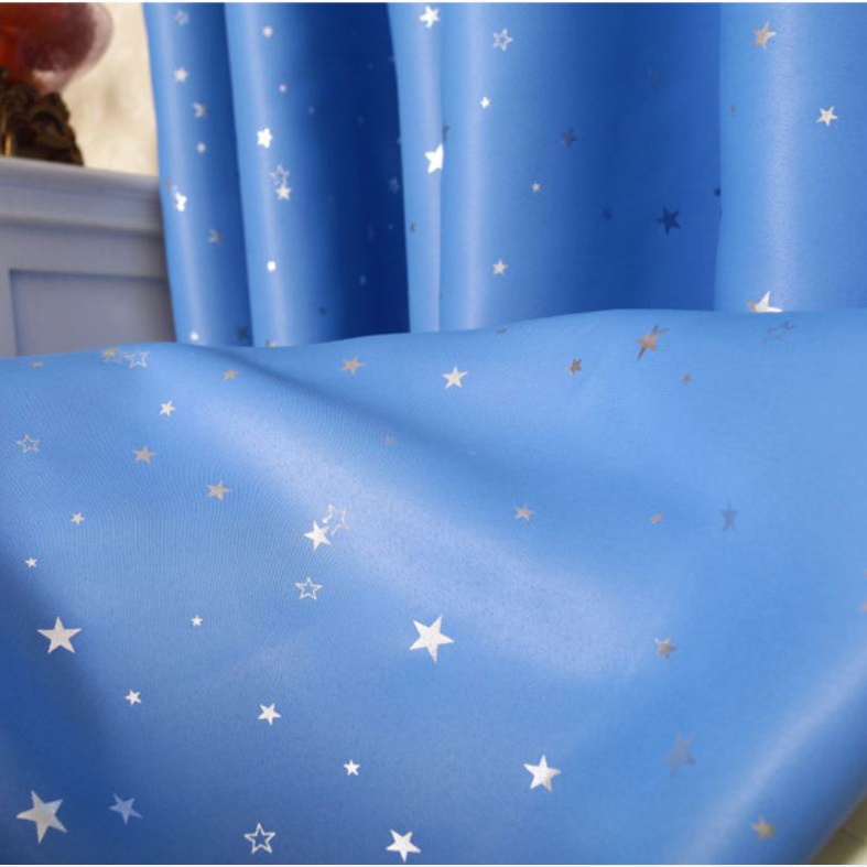 แนะนำ ผ้าม่าน ผ้าม่านหน้าต่าง  ประตู ผ้าม่านกันแสง กันยูวี ลายดาว ราคาพิเศษ มีเก็บเงินปลายทาง