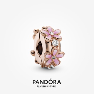 Pandora คลิปสเปเซอร์ ลายดอกกุหลาบ สีชมพู สําหรับของขวัญวันเกิดผู้หญิง p825