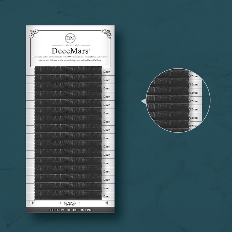 Decemars Lashes ขนตาปลอม คลาสสิค คละขนาด วอลลุ่ม รัสเซีย และเมก้า ด้าย โดยด้ายเพิ่มความยาวขนตา ต่อขนตา แต่งหน้า - รูปที่ 4