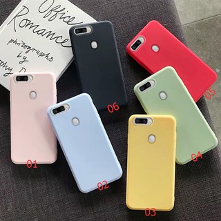 Oppo A35 F1 F11 Pro R15 F11 Pro R9 R17 บาง สีลูกกวาด ซิลิโคนนุ่ม TPU เคสโทรศัพท์