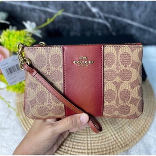 COACH F32445  Small Wristlet Signature Canvas