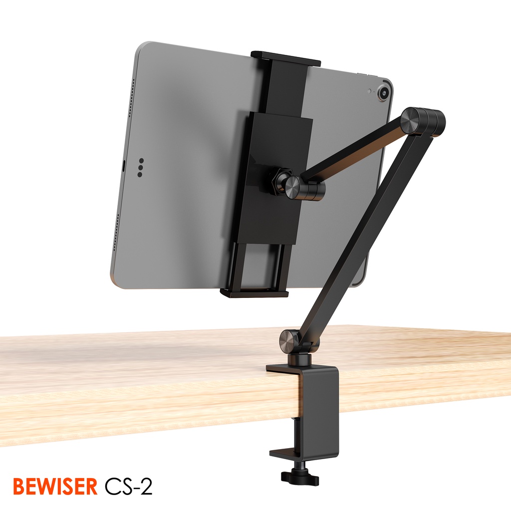 Homu Craft | Bewiser CS-2 ขาตั้งหนีบโต๊ะ Phone/Tablet Arm Holder | ขาจับโทรศัพท์ ขาจับแท็บเล็ต รับรองตั้งแต่ 4.7-15.6"