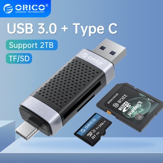 Orico อะแดปเตอร์การ์ดรีดเดอร์ Type C USB3.0 เป็น SDXC SDHC MMC อุปกรณ์เสริม สําหรับแล็ปท็อป PC