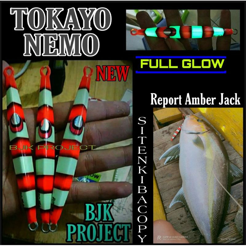 TOKAYO NEMO METAL JIG FISHING BAIT 100g เวอร์ชัน GID BJK เต็มรูปแบบ