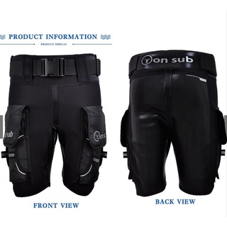 Yon Sub กางเกงดำน้ำ Neoprene ขาสั้น มีกระเป๋าใส่ของ