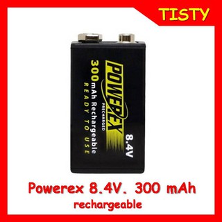 ถ่านชาร์จ 9V. Powerex Precharged 8.4V 300mAh