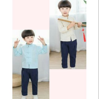 ชุดกี่เพ้าเด็กผู้ชาย มี 2 สี