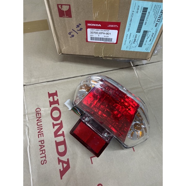 เเท้​เบิก​ศูนย์​ ไฟท้าย​พร้อมชุดไฟ​ เเท้​ Wave125​R/S​ 125หัวเถิก​ 125หน้าเเหลม