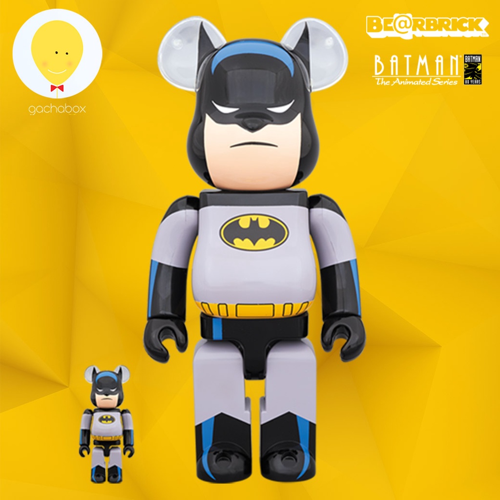 gachabox Bearbrick Batman Animated 100%+400% - แบร์บริค พร้อมส่ง Be@rbrick ฟิกเกอร์ Medicom Toy