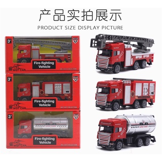 ProudNada Toys ของเล่นเด็ก โมเดล รถเหล็ก รถกระเช้า รถดับเพลิง COOL MODEL FIRE-FIGHTING VEHICLE NO.QX2215-5