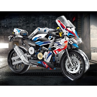 บล็อกตัวต่อรถมอเตอร์ไซค์ MOC Technic M1000RR ของเล่นสําหรับเด็ก 589 ชิ้น