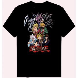 [S-5XL]เสื้อยืด ลาย Jojo Cute Yu Gi Oh แบบเข้ารูป แฟชั่นสําหรับผู้ชาย