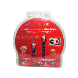 OKER HDMI สายทองแดง24K/V1.4 M/M 15M HD405 (Black/Red)