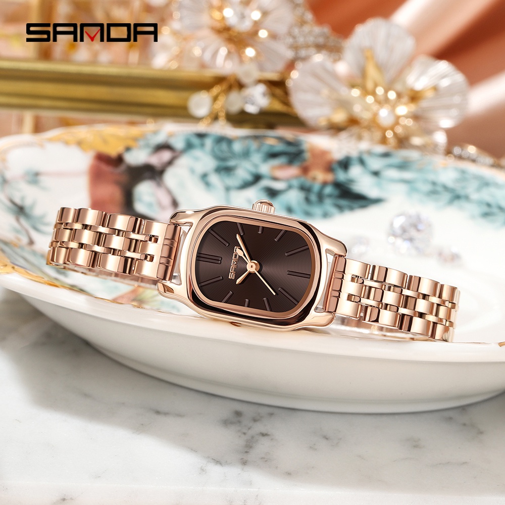 Sanda นาฬิกาข้อมือควอทซ์ลําลอง กันน้ํา แฟชั่นสําหรับสตรี 1104-10 ราคา ถูกที่สุด ดีลบีเคเค แกลเลอรีภาพที่ 6