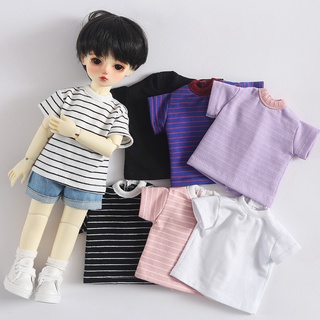 Ob11 เสื้อยืดแขนสั้นเสื้อผ้าสําหรับตุ๊กตา Obitsu 11 1/12Bjd