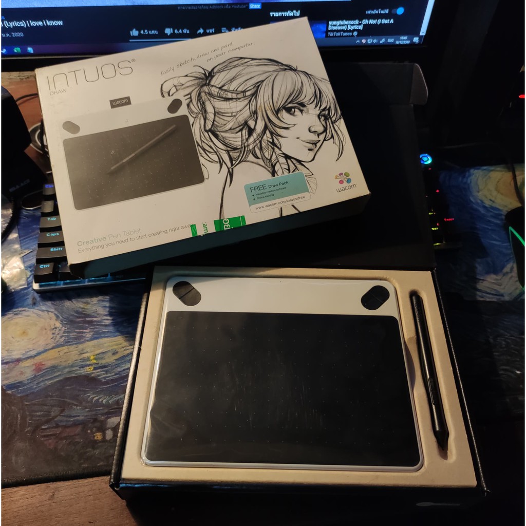 ส่งต่อเมาส์ปากกา Wacom intuos draw (s) สภาพดีมาก ✨✨