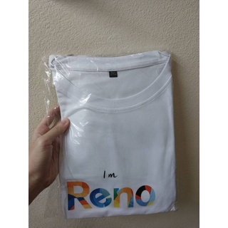 เสื้อยืด สีขาว พิมพ์ลาย RENO SIZE 3XL