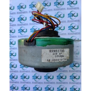 มอเตอร์พัดลมคอยล์เย็นแอร์ HITACHI/Part No: PMRAS-07GH4*001 ( RRMB3795 ) อะไหล่แท้เมือสอง