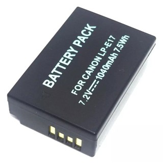 Camera battery LP-E17 for Canon EOS M3 M5 M6 750D 760D 800D (black) (แบตเตอรี่เกรดA)