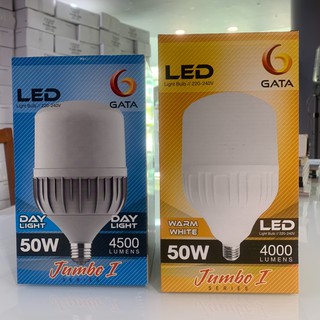 [ซื้อ10ดวง ถูกกว่า ] หลอด LED 50W รุ่น Jumbo1 ขั้ว E27 GATA(แพ็ค 10 ดวง)