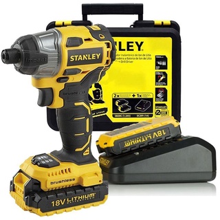 STANLEY SBI201D2K สว่านไขควงกระแทกไร้สาย 18V Brushless รุ่น SBI201D2K รับประกัน 2 ปี