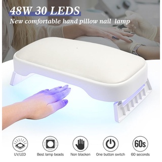 เครื่องอบเล็บ 2 in 1 พร้อมที่รองมือในตัว กำลังไฟ 48W หลอดไฟ LED 30 ดวง