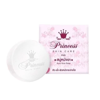 [ของแท้ ส่งไว!]Princess สบู่หน้าเงา Aura Aura Soap by PSC ขนาดใหญ่ 80g. แพกเกจใหม่