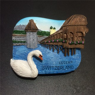 สติ๊กเกอร์แม่เหล็ก 3 D Switzerland Tourist สำหรับเดินทาง