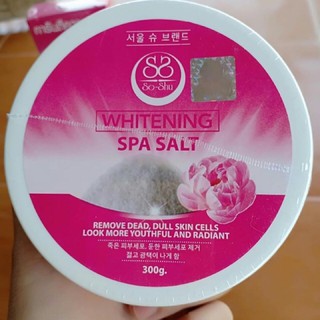 สครับโซลซู สครับเกลือธรรมชาติ WHITENING SPA SALT 300g.