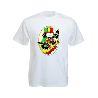 เสื้อยืดราสต้า Tee-Shirt Rastaman Dready Black Tee-Shirt