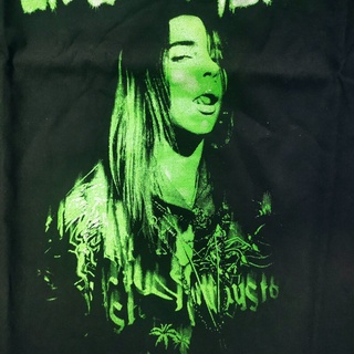 เสื้อยืดครอปza6D   ใส่ เสื้อ billie eilish - billie eilish t-shirtsS-5XL